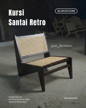 Kursi Teras & Indoor Style Mid-Century untuk Coffee Shop - Finishing Salak