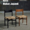 Kursi Cafe Kayu Jati Japandi Anyaman Rotan - Supply Furniture Restoran & Villa