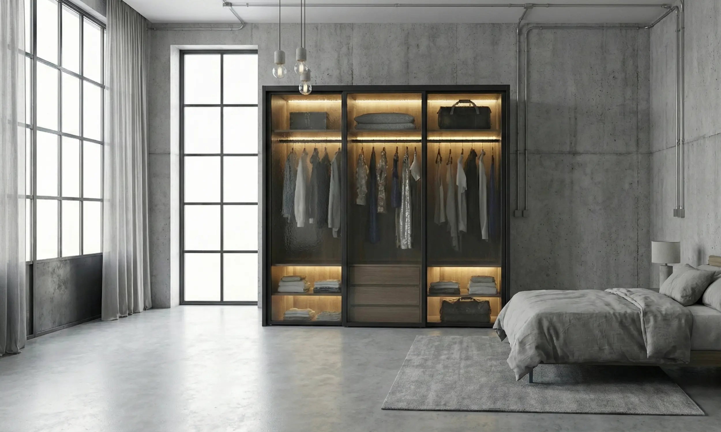 Desain Industrial dengan Frame Hitam