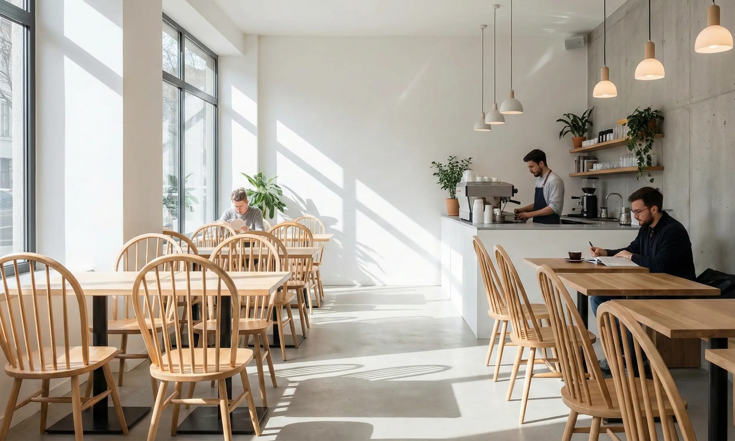 Kursi Sandaran Bilah Kayu (Spindle Back)