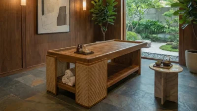 Inspirasi Desain Massage Bed Kayu Jati