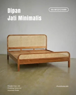 Dipan Jati Minimalis Model Japandi