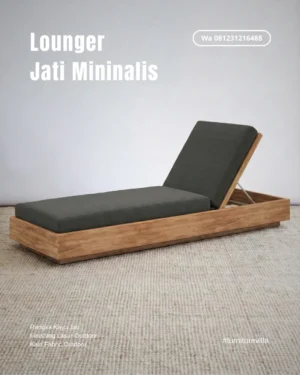 Sunbed Lounger Jati Minimalis Modern