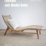 Sun Lounger Jati Minimalis Boho Style