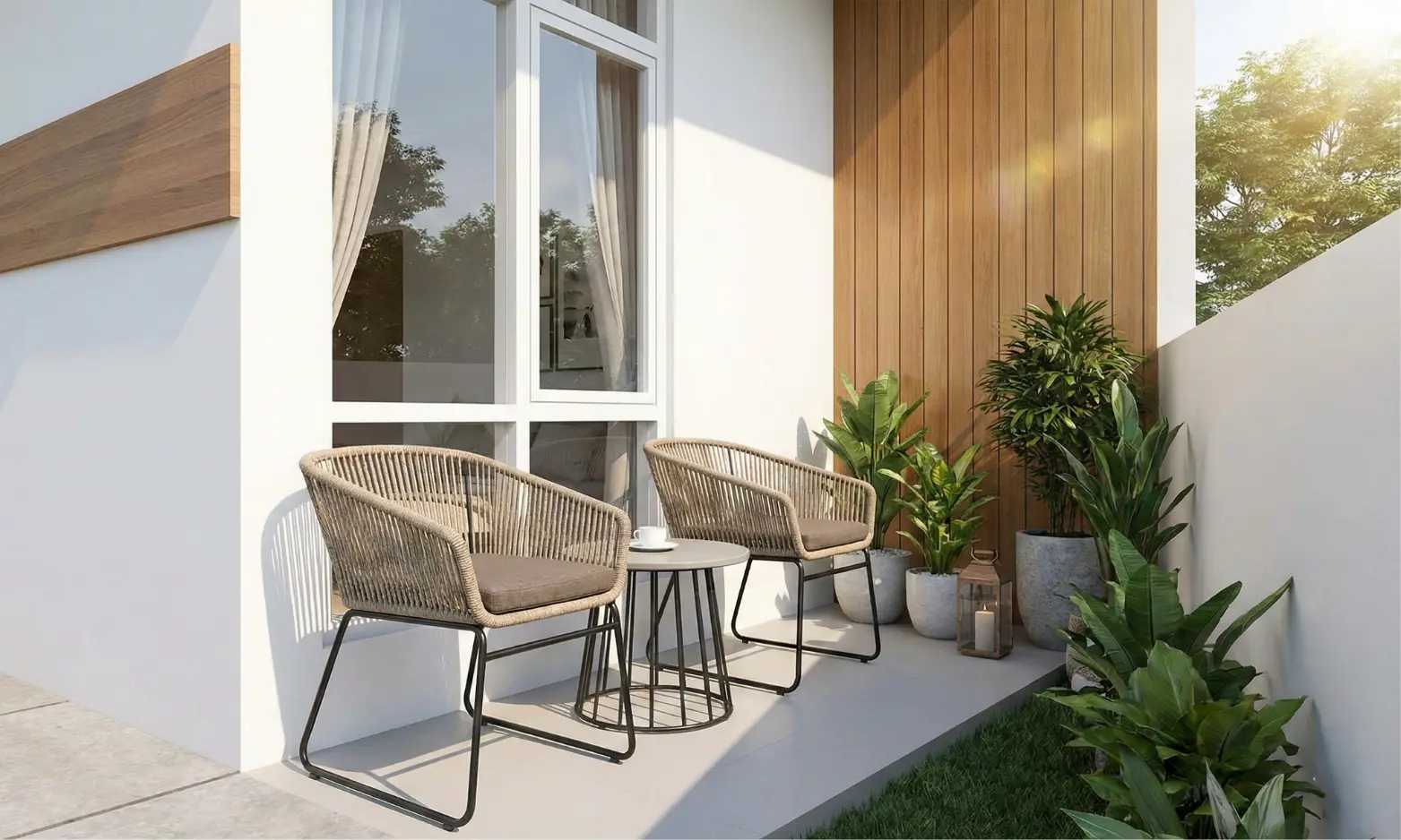 Inspirasi Desain Kursi Teras Minimalis Untuk Teras Rumah Kecil