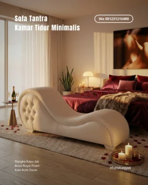Sofa Tantra Minimalis Kain Kulit Oscar Lembut Nyaman