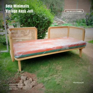Sofa Jati Terbaru Model Minimalis Vintage