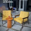Lounge Chair Jati Model Retro Klasik Armchair Kayu Jati Premium