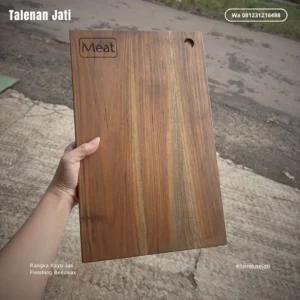 Talenan Kayu Jati Asli Unik Cutting Board Teak Wood Handcrafted Estetik